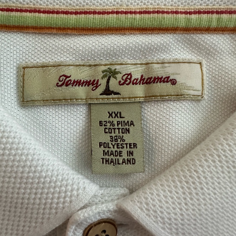 Tommy Bahama Short Sleeve Polo Shirt Size XXL Gently Worn‎ - Picture 4 of 4